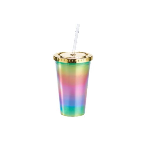 Vaso de Plástico Farma Hogar Tornasolado con Sorbito