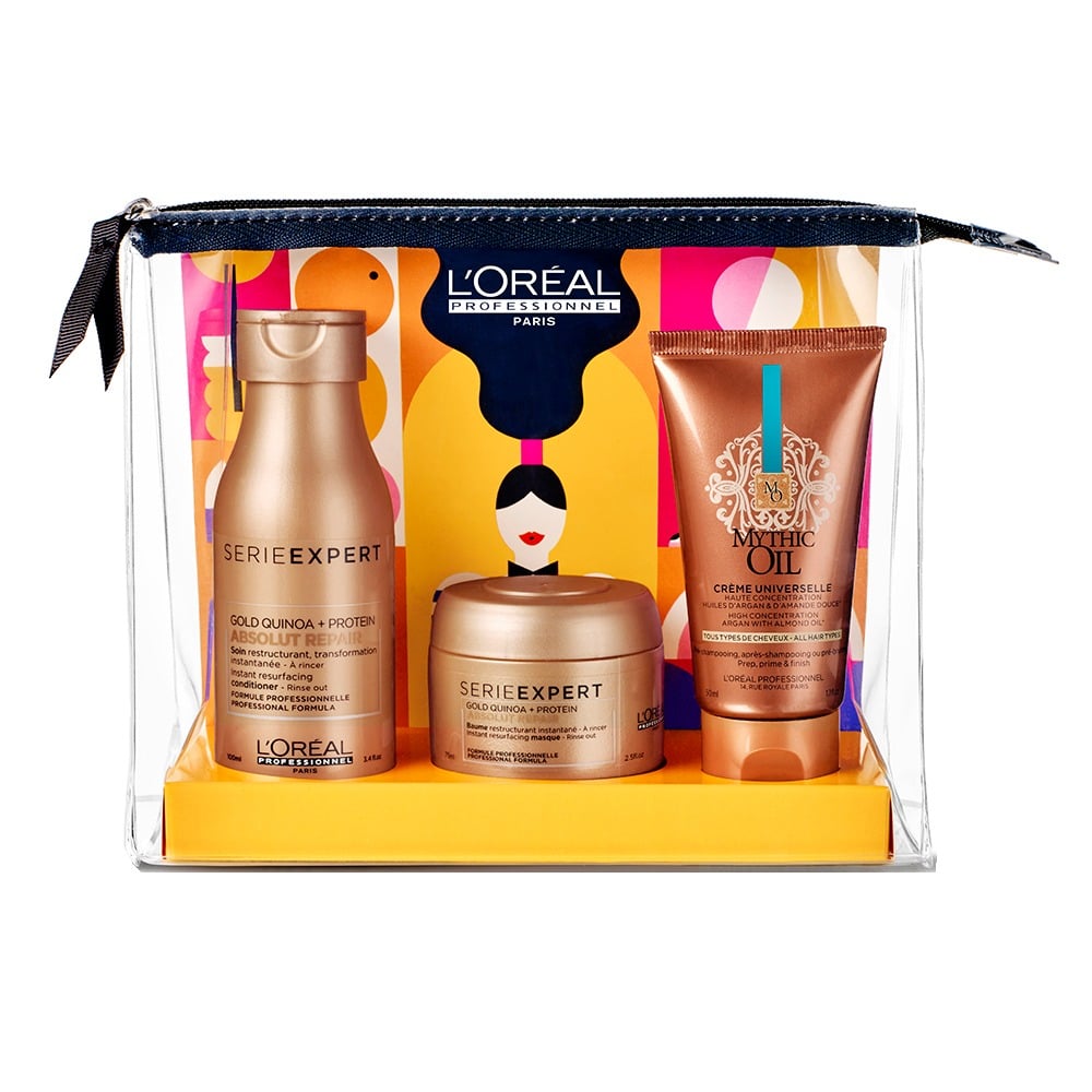 Pack L'Oréal Professionnel Absolu Repair Shampoo 100 ml + Máscara Capilar 75 ml + Crema Universal 50 ml