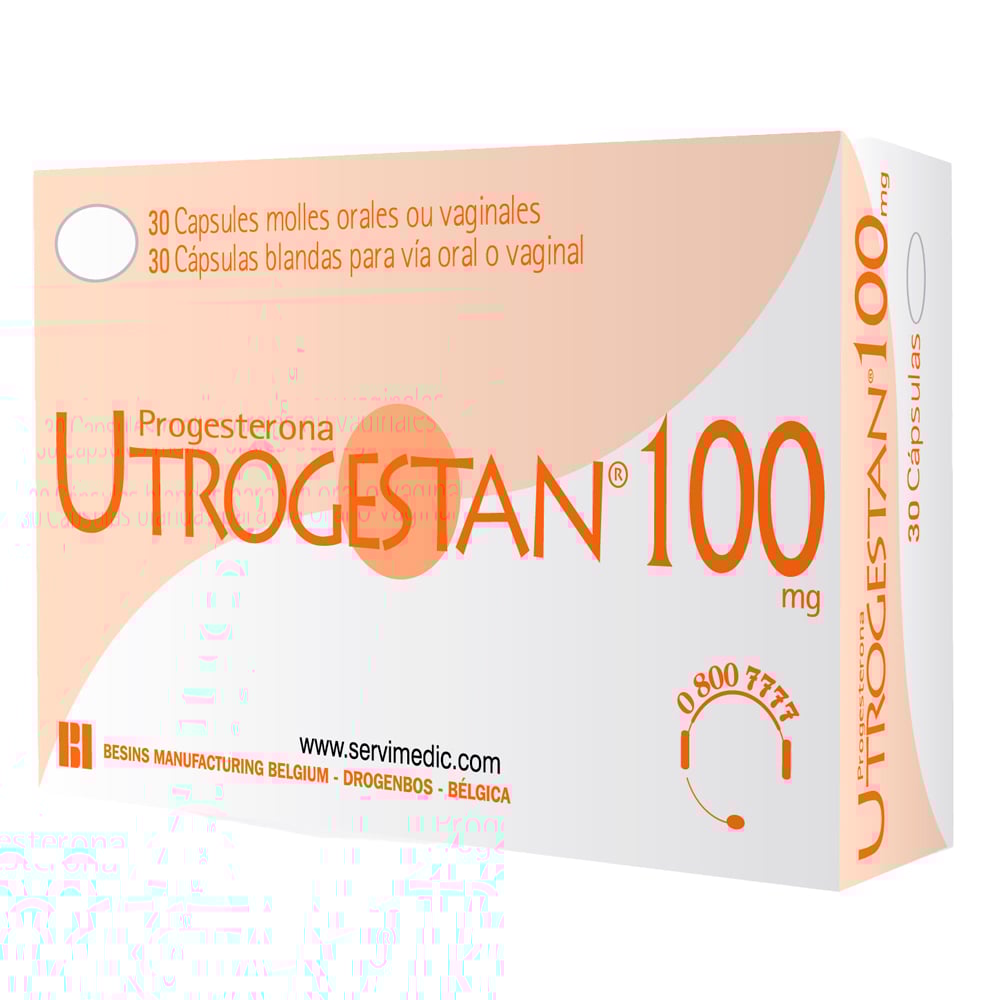 Utrogestan 100 mg 30 Cápsulas