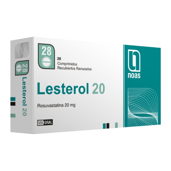 Lesterol 20 mg 28 Comprimidos Recubiertos Ranurados
