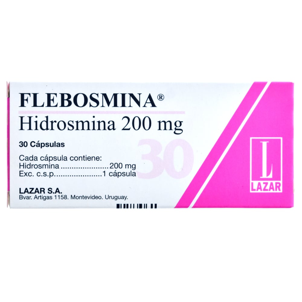 Flebosmina 200 mg 30 Cápsulas
