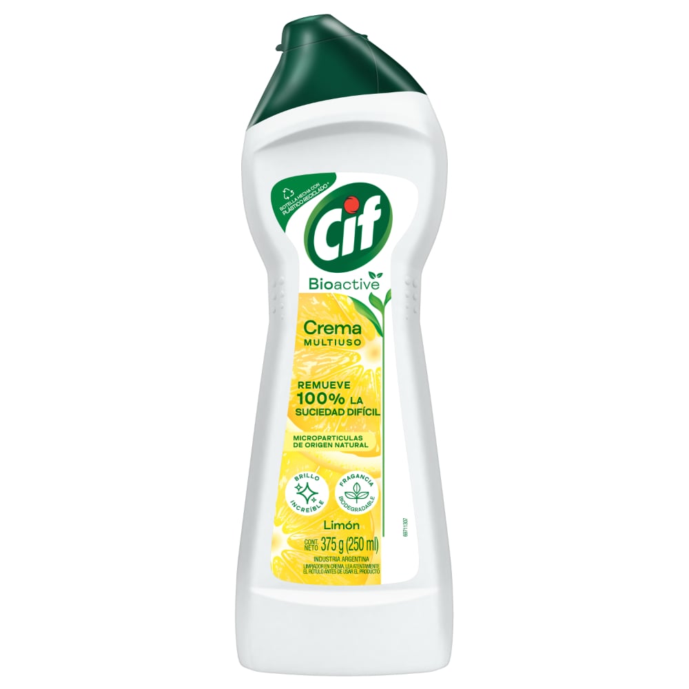 Limpiador en crema Cif Limón Bioactive 375 g