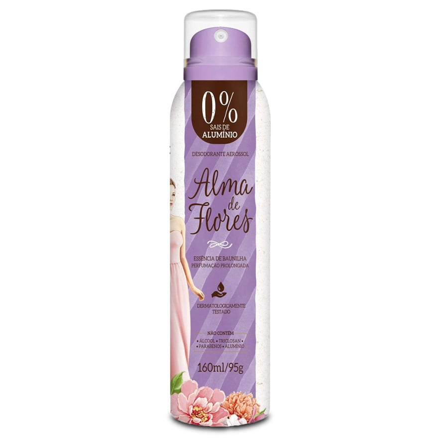DESODORANTE ALMA DE FLORES AEROSOL VAINILLA 160 ML.