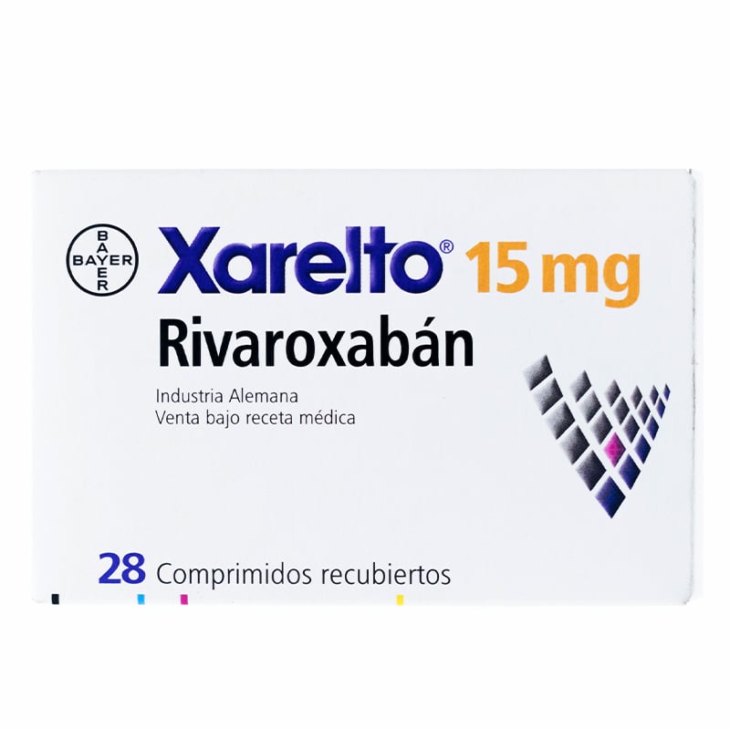 Xarelto 15 mg 28 Comprimidos Recubiertos