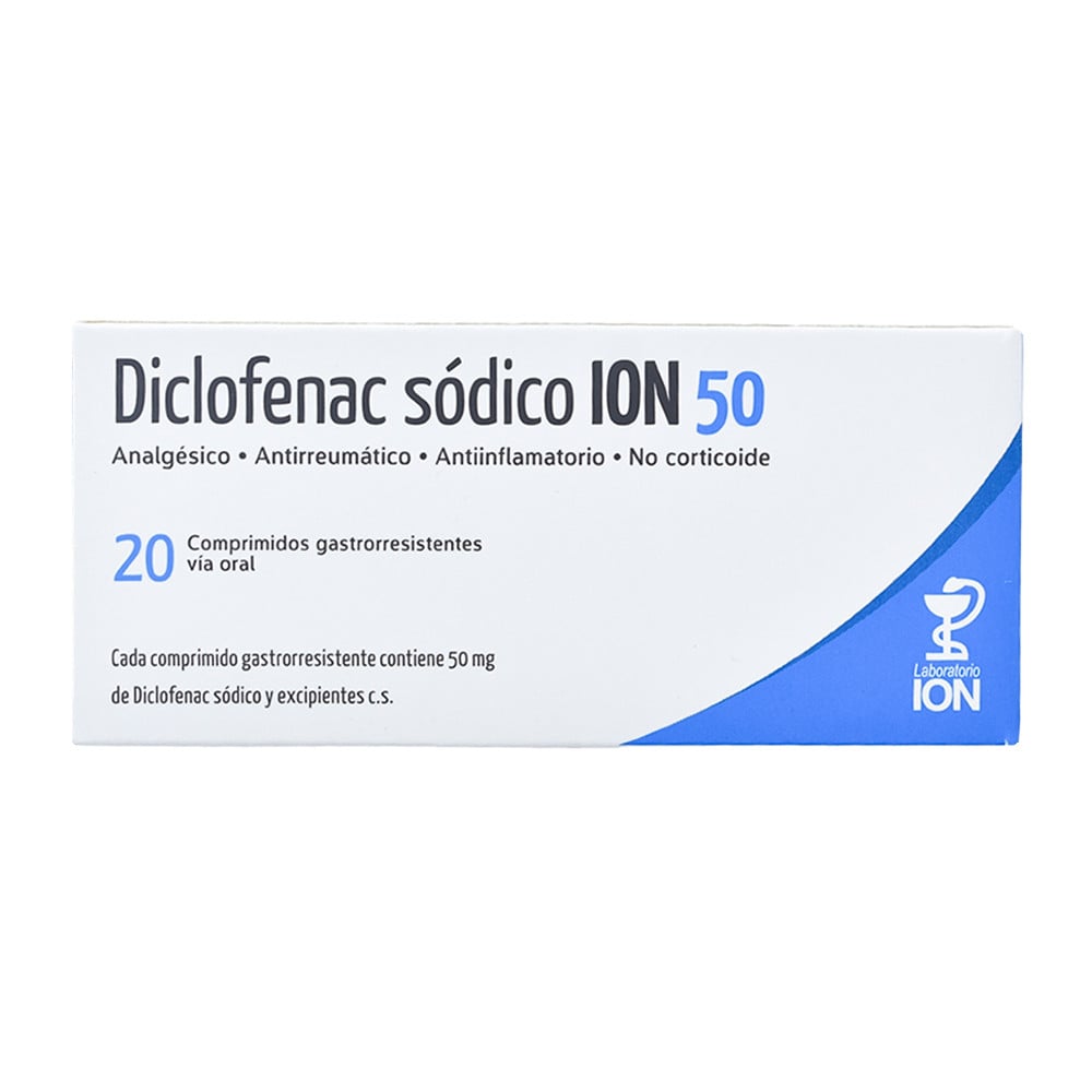 Diclofenac Sódico ION 50 mg 20 Comprimidos Entéricos