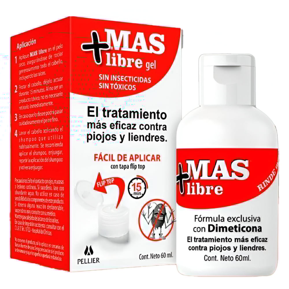 Piojicida Más Libre Gel 60 ml