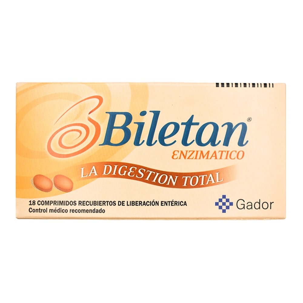 Biletan Enzimático 18 Comprimidos Recubiertos LP