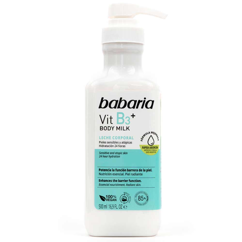 Crema Corporal Babaria Body Piel Seca Atópica Vitamina B3+ 500 ml