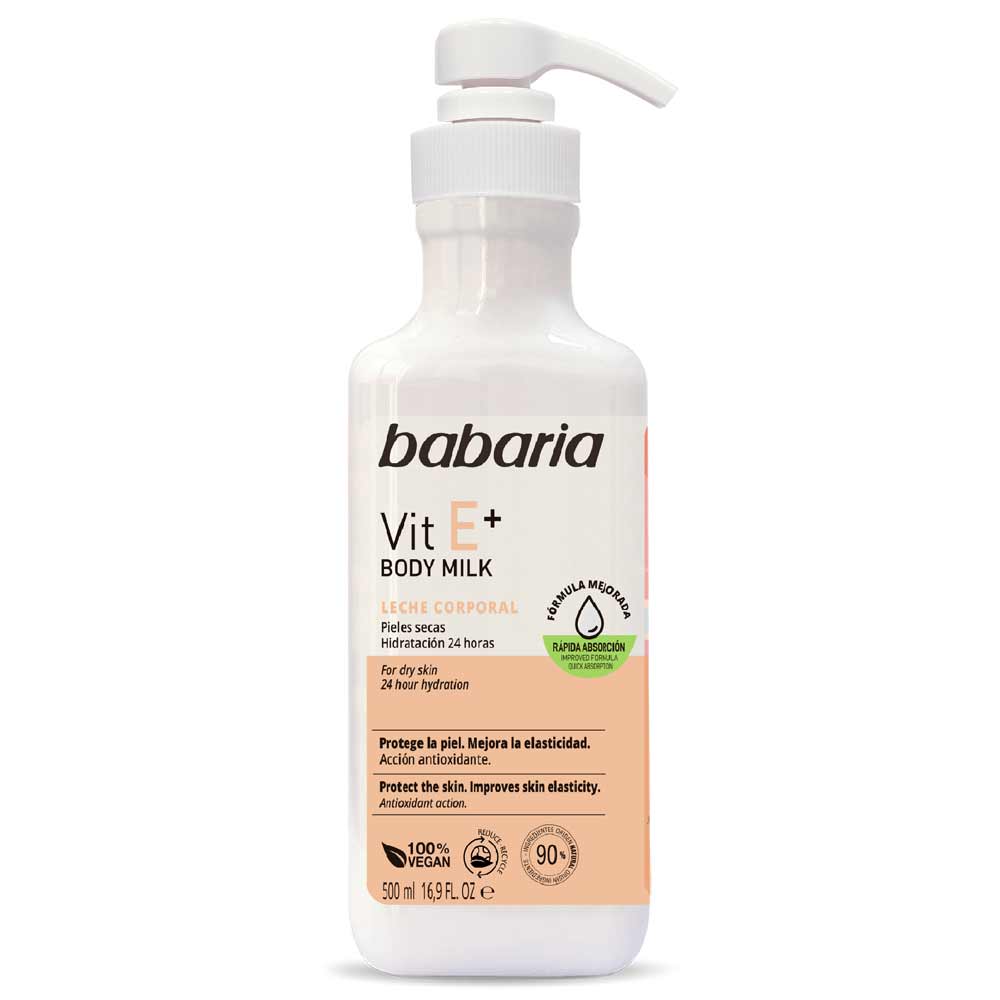 Crema Corporal Babaria Body Piel Seca Vitamina E+ 500 ml