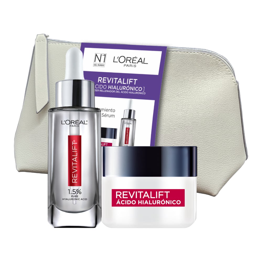 Pack L'oréal Paris Dermo Expertise Revitalift ácido Hialurónico Día 50 Ml + Sérum 30 Ml