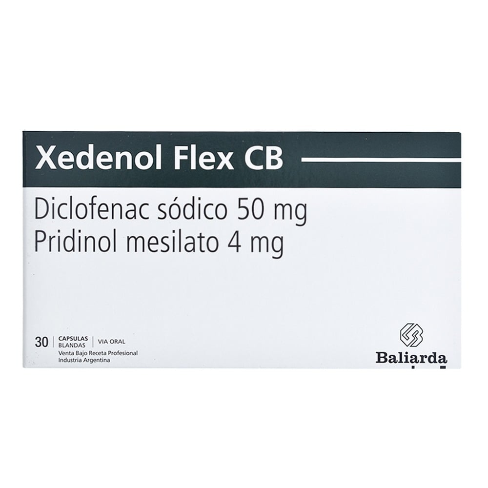 Xedenol Flex 50 mg/4 mg 30 Comprimidos Recubiertos