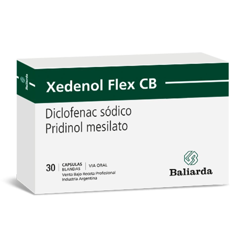 Xedenol Flex 50 mg/4 mg 30 Comprimidos Recubiertos