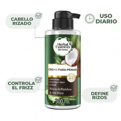Crema para Peinar Herbal Essences Coconut Milk 300 ml
