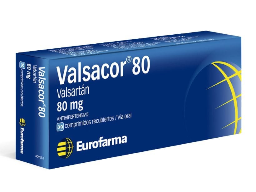 Valsacor 80 mg 30 Comprimidos Recubiertos