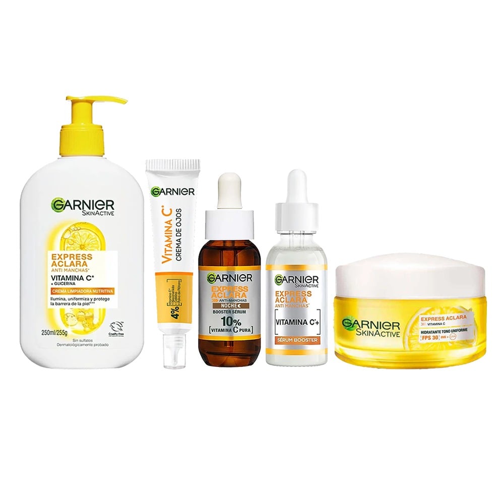 Combo Garnier Express Aclara Rutina Completa 