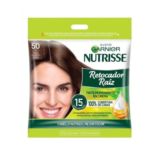 Retocador de Raíz Garnier Nutrisse N°50 Colorante 20 g + Revelador 20 ml