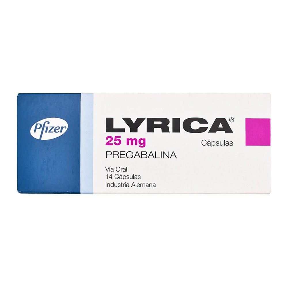 Lyrica 25 mg 14 Cápsulas