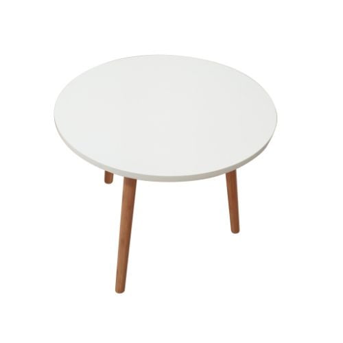 Mesa Auxiliar Bamboo Color Blanco