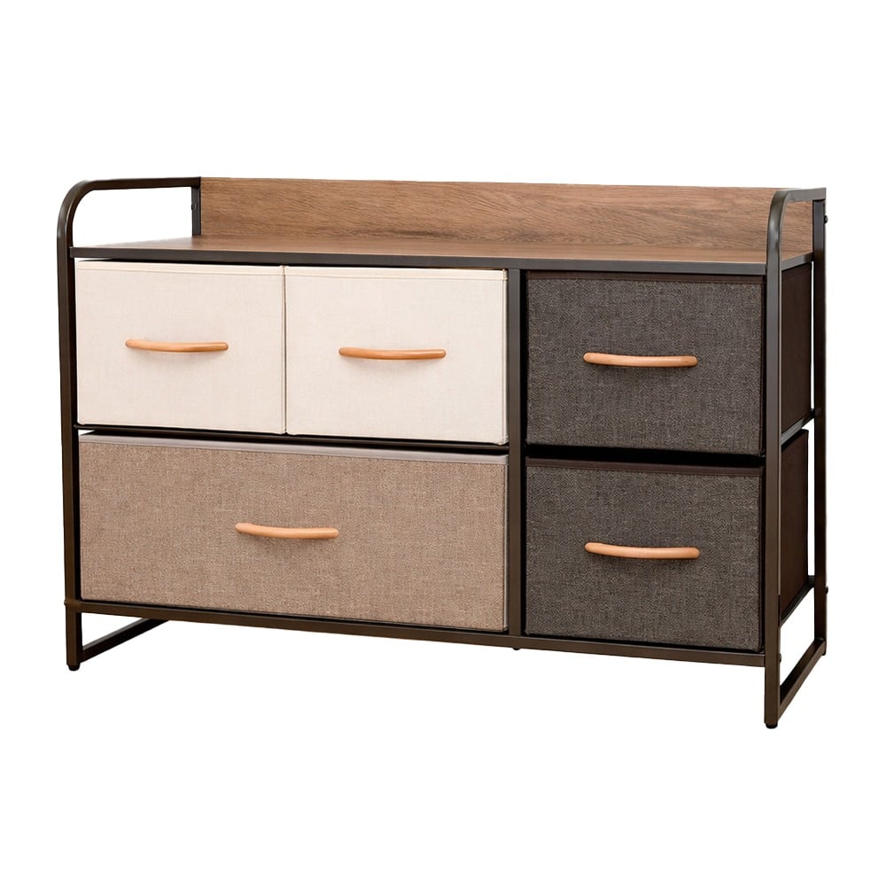 Mueble 5 Cestos Tela Estructura Acero