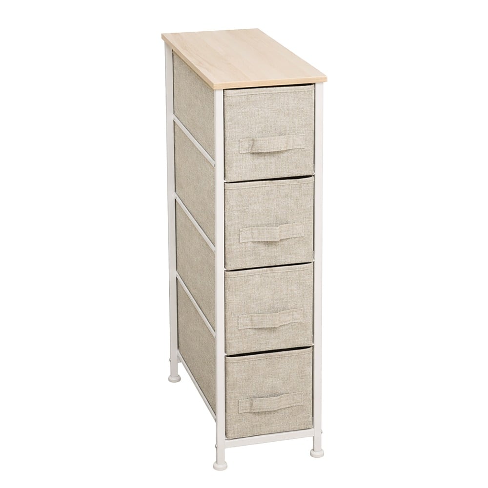 Mueble 4 Cestos Tela y Acero