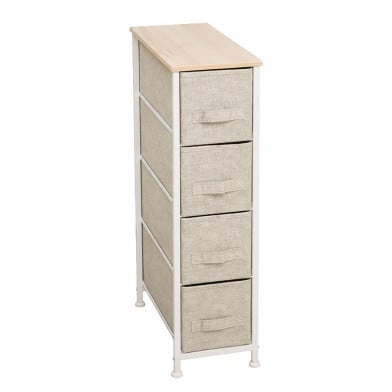 Mueble 4 Cestos Tela y Acero