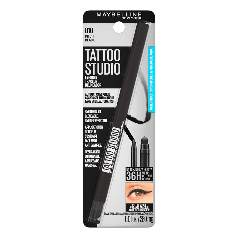 Delineador de Ojos Maybelline Tattoo Studio N°010 Pitch Black