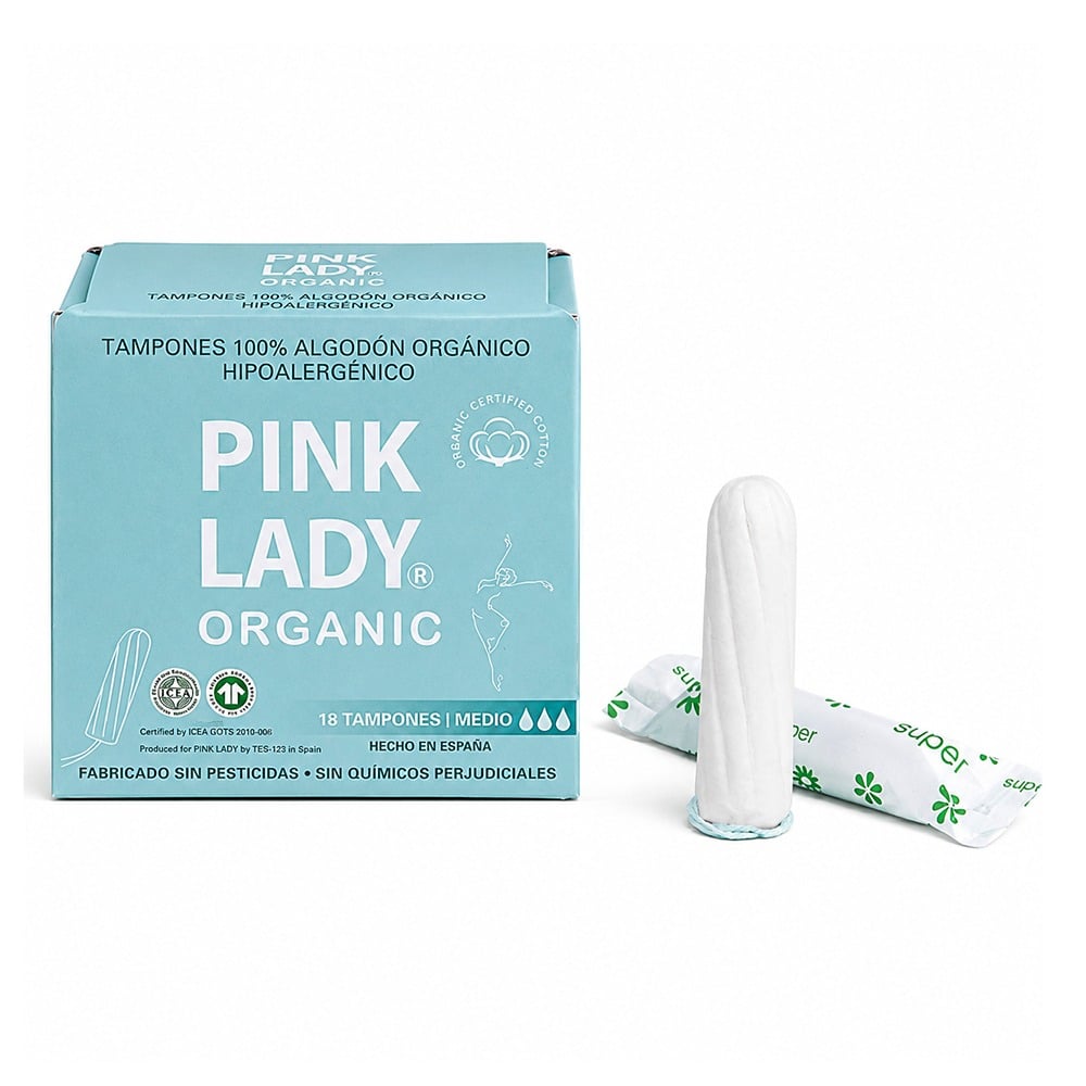 Tampones Orgánicos Pink Lady Medio 18 Unidades