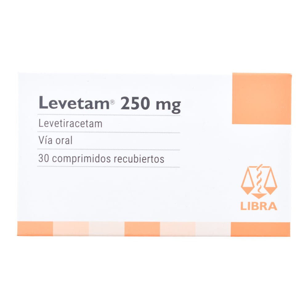 Levetam 250 mg 30 Comprimidos Recubierto