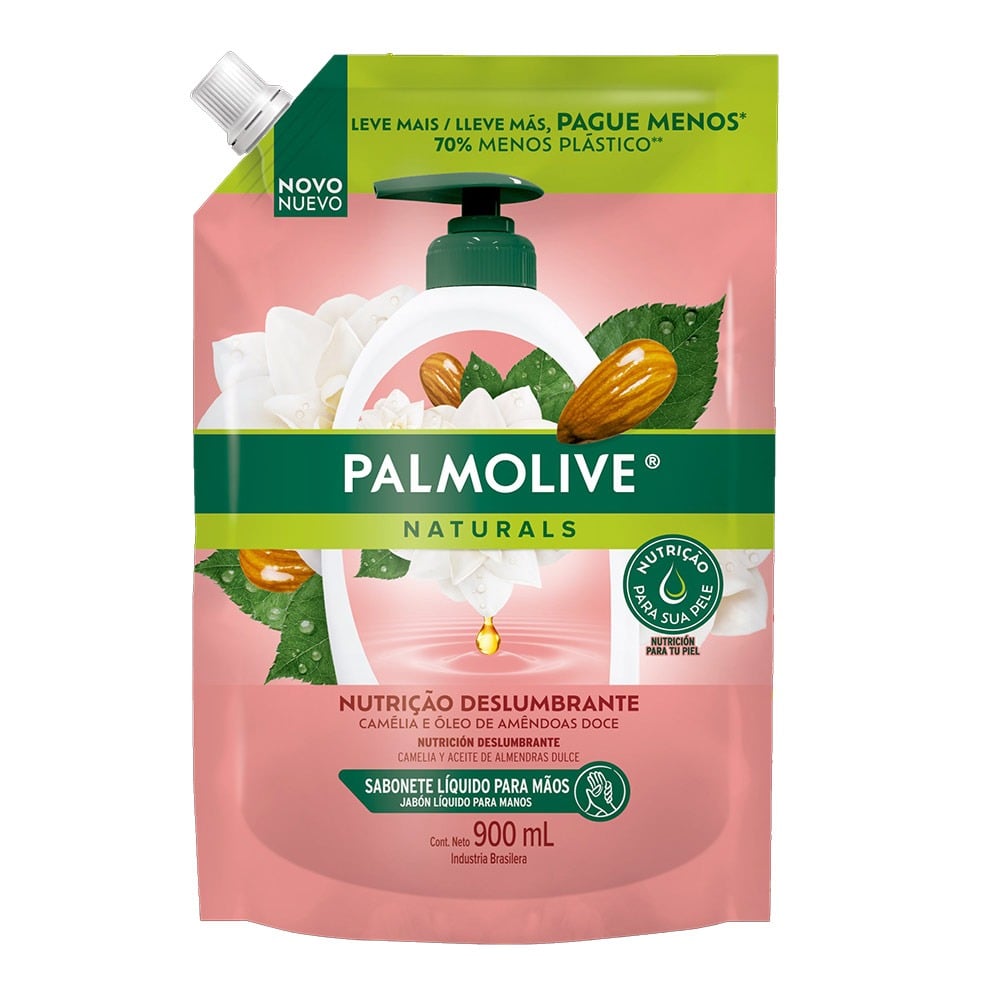 Jabón Líquido Palmolive Naturals Camelia para Manos Refill 900 ml