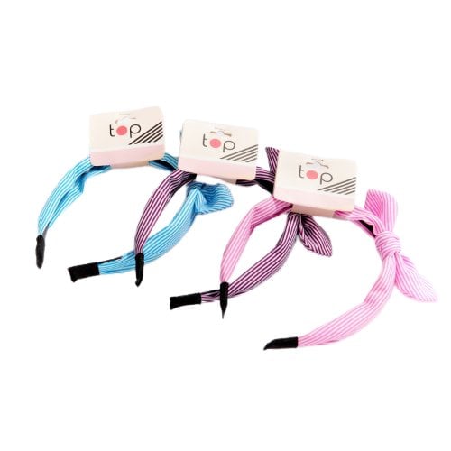 Vincha para el Pelo Top con Moña 1 Unidad Colores Surtidos