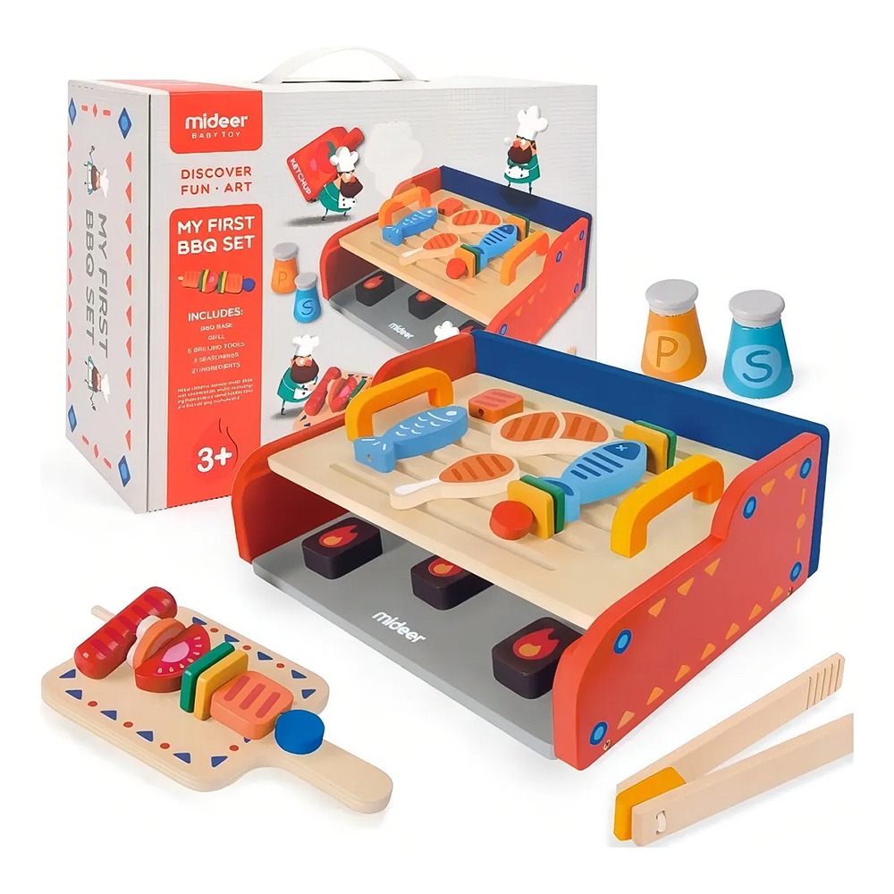 Juego de Cocina Mideer Barbacoa de Madera 