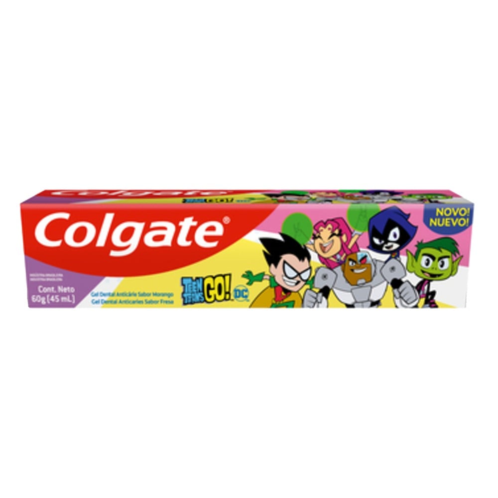 Pasta de Dientes Colgate Jovenes Titanes Go +2 Años Travel 60 g