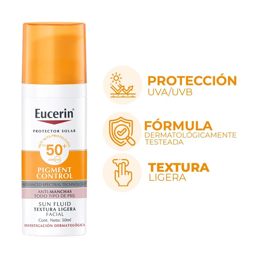 Protector Solar Eucerin Antipigmento FPS50+ 50 ml