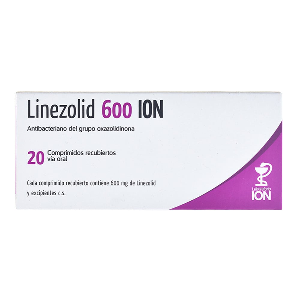 Linezolid ION 600 mg 20 Comprimidos Recubiertos