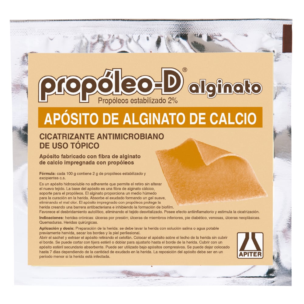 Apósito Apiter Propoleo-D Alginato 10 x 10 cm 1 Unidad