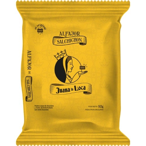 Alfajor Juana La Loca Salchichón Negro 92 g