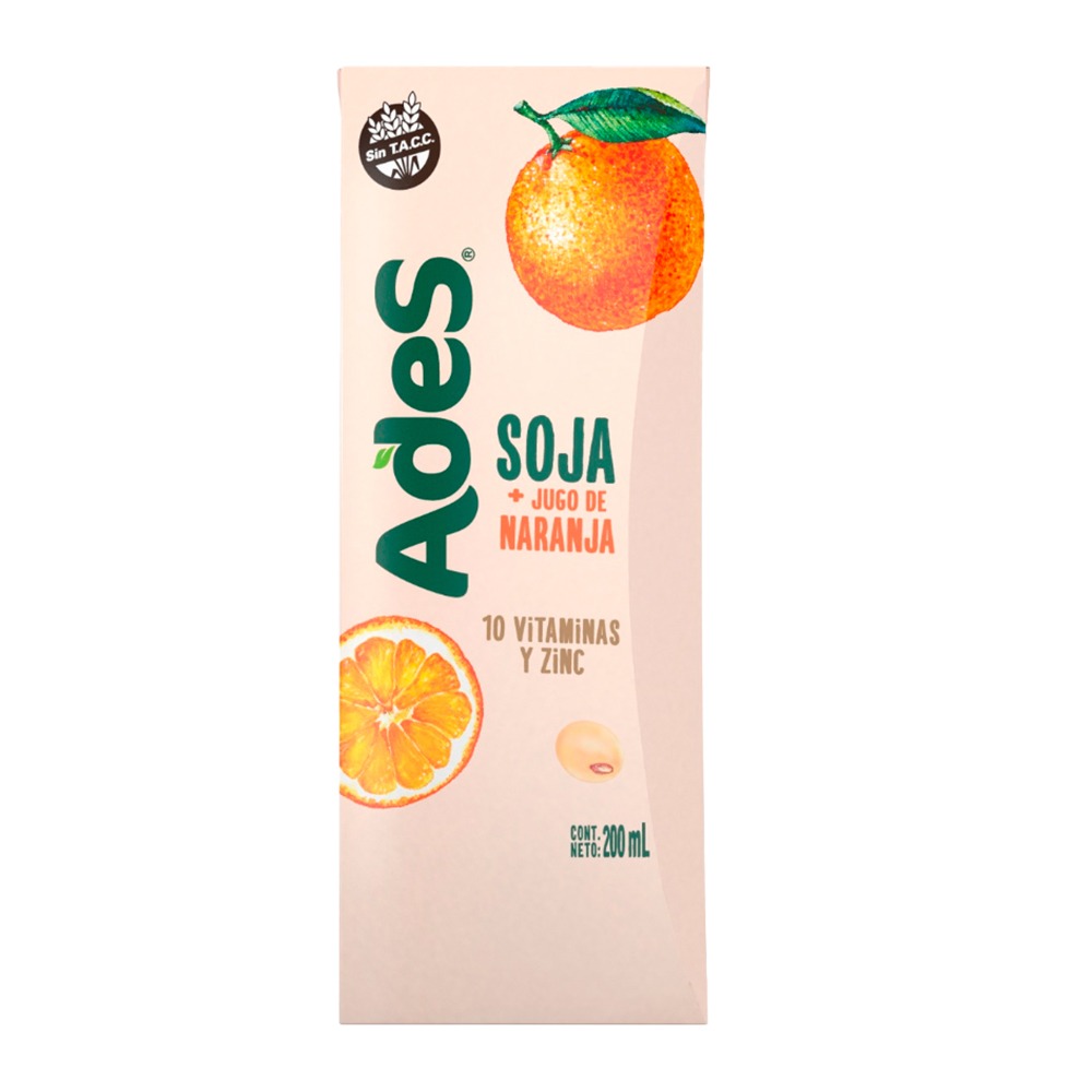 Jugo Ades Naranja 200 Ml