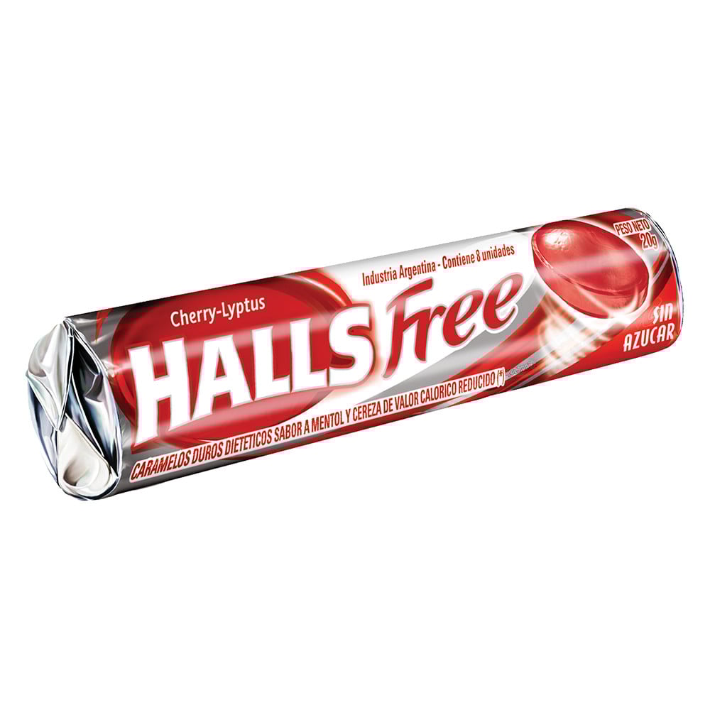 Pastillas Halls Free Cherry Lyptus
