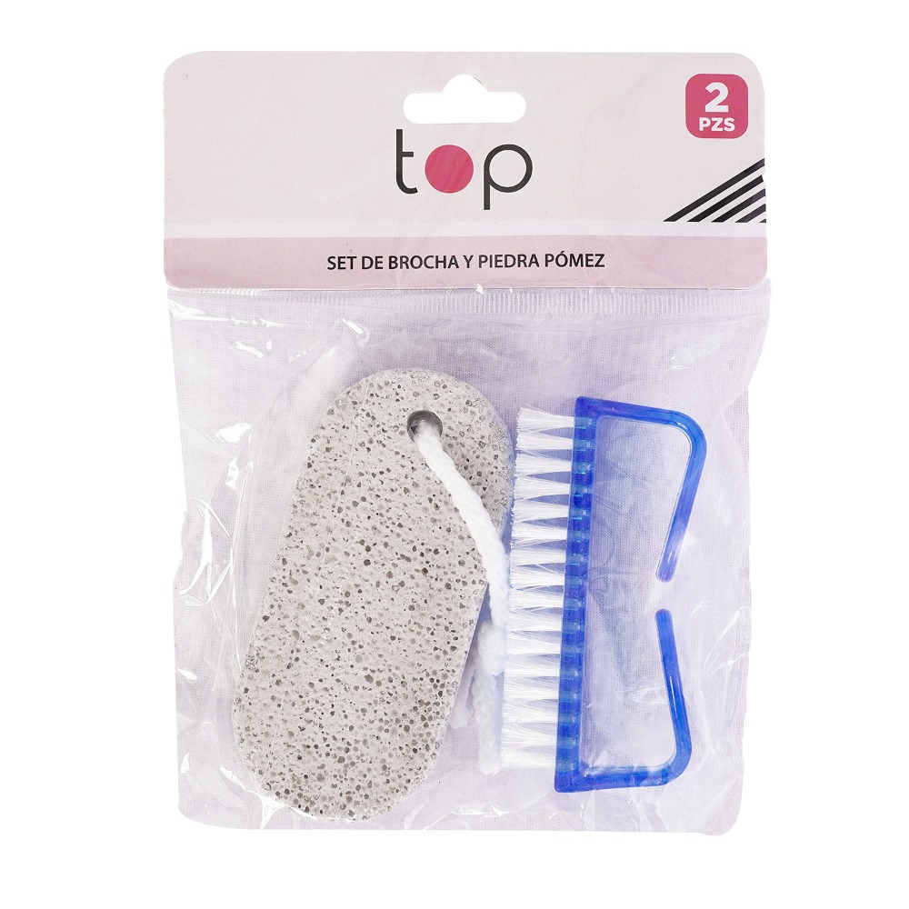 Set Top Cepillo y Piedra Pome