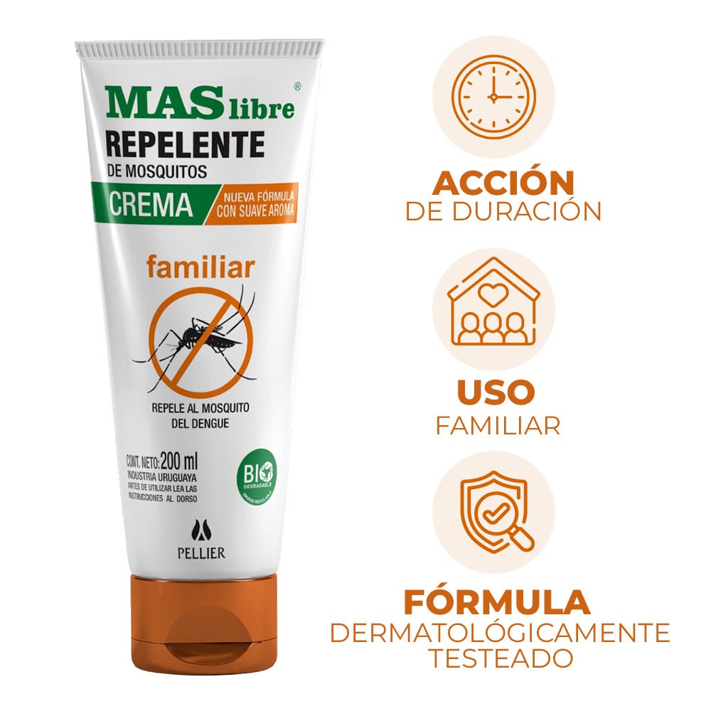 Repelente en Crema Más Libre 200 ml