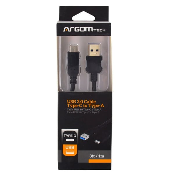 Cable USB Argom 3.0 Tipo C a Tipo A 1 m