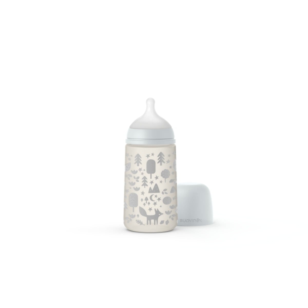 Mamadera Fisiológica Suavinex SX Pro +3 Meses Gris 270 ml 