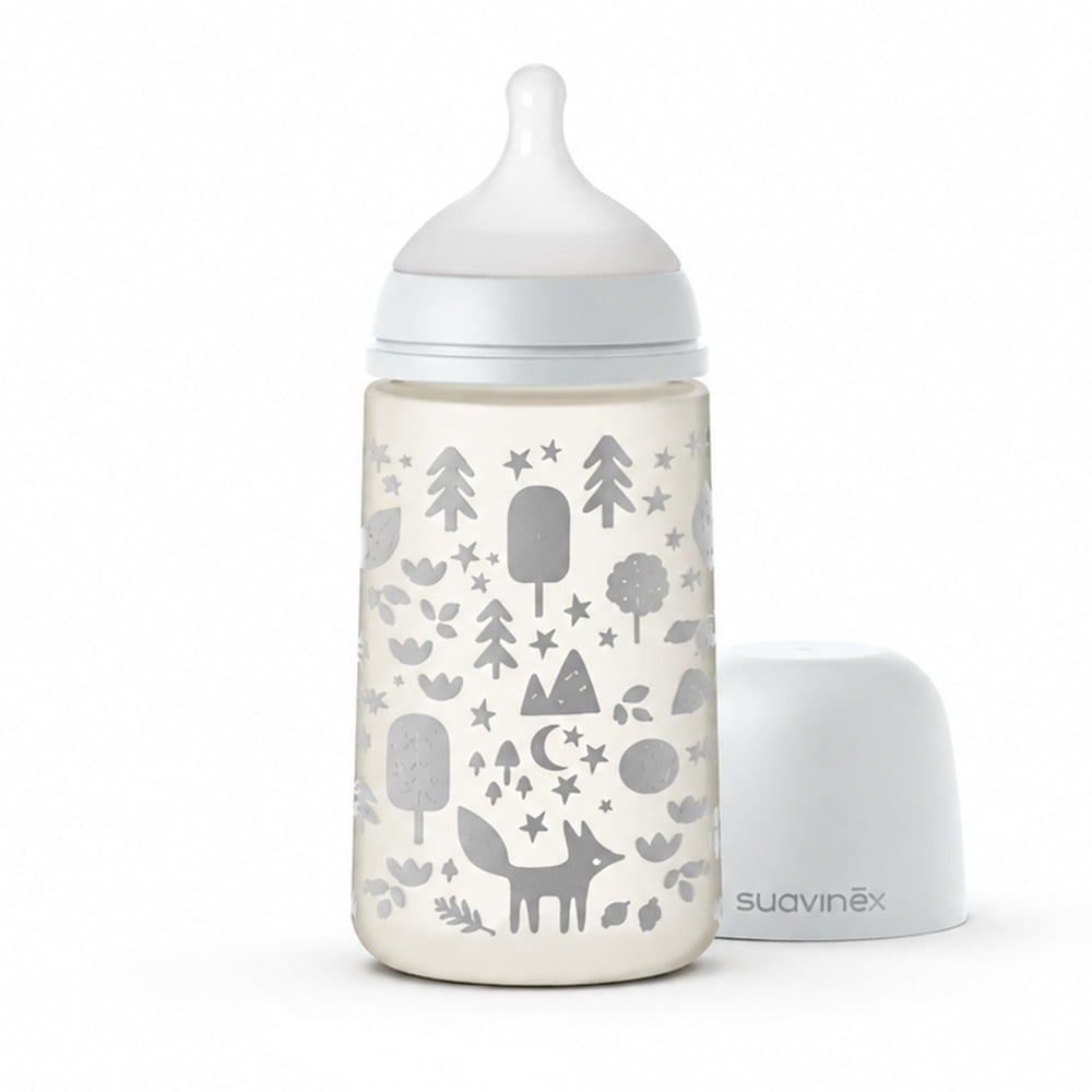Mamadera Fisiológica Suavinex SX Pro +3 Meses Gris 270 ml 