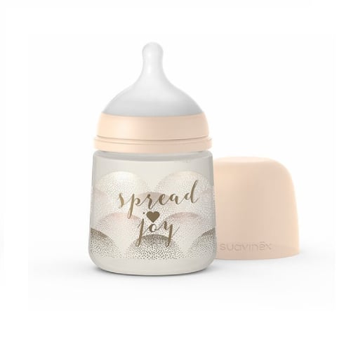Mamadera Fisiológica Suavinex Silicona Beige +0 Meses 150 Ml
