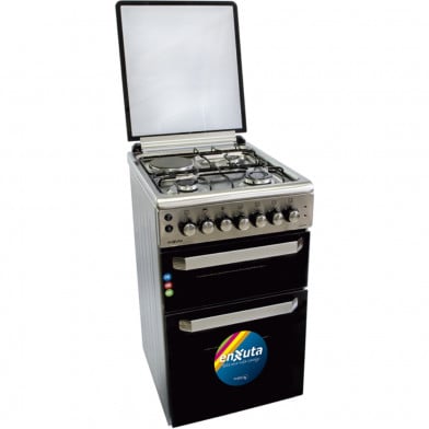 Cocina Eléctrica Enxuta CENX650I Doble Horno Inox 4 Hornallas
