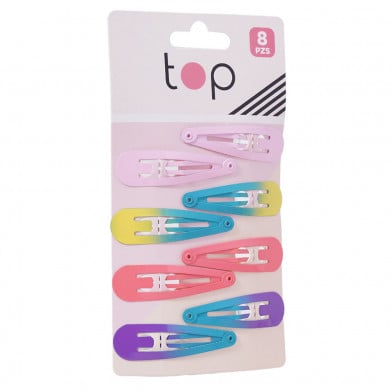 Broches para el Pelo Top 8 Unidades Colores Surtidos