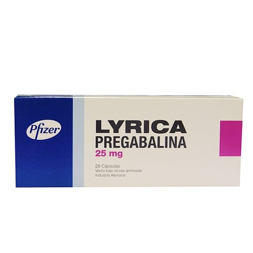 Lyrica 25 mg 28 Cápsulas