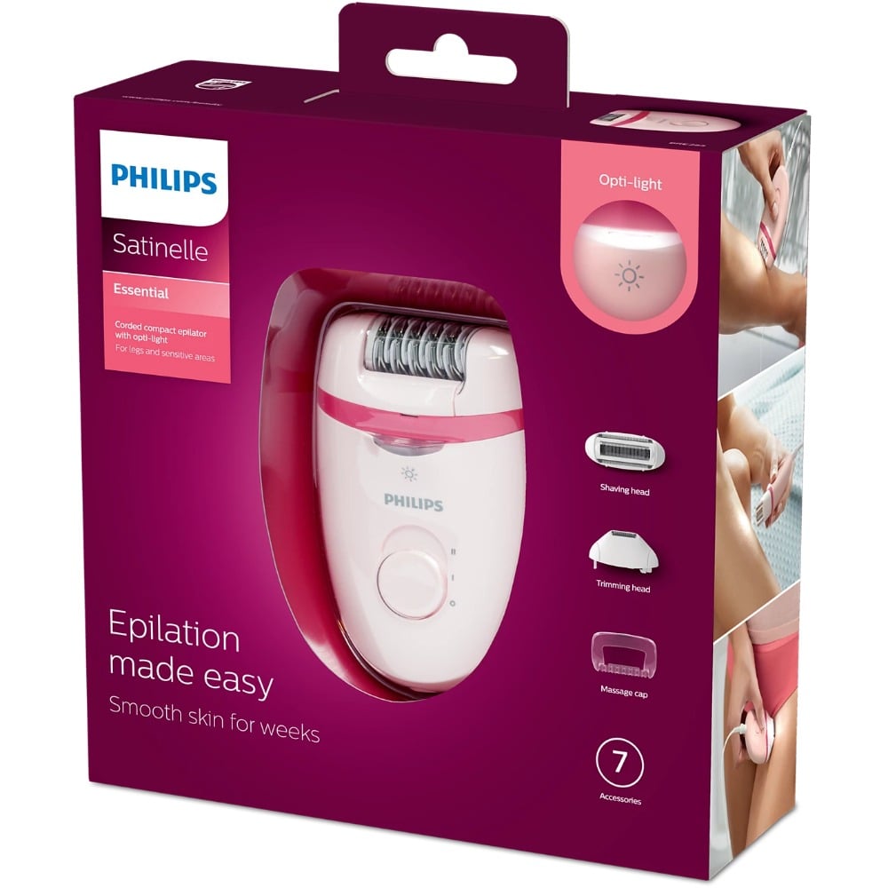 Depiladora Eléctrica Philips Satinelle Essential BRE285/00
