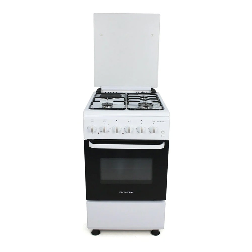 Cocina Futura Combinada FUT-50-C31B Girona Blanca 4 Hornallas