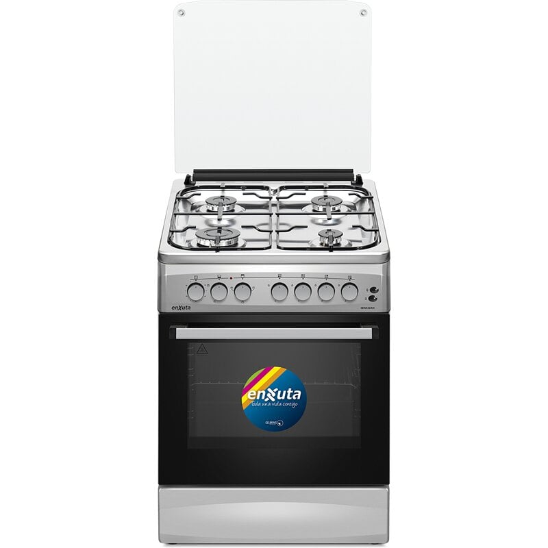 Cocina a Supergas Enxuta CENX5642I Inoxidable 4 Hornallas